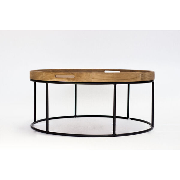 Berkeley Natural and Iron Coffee Table, image 4