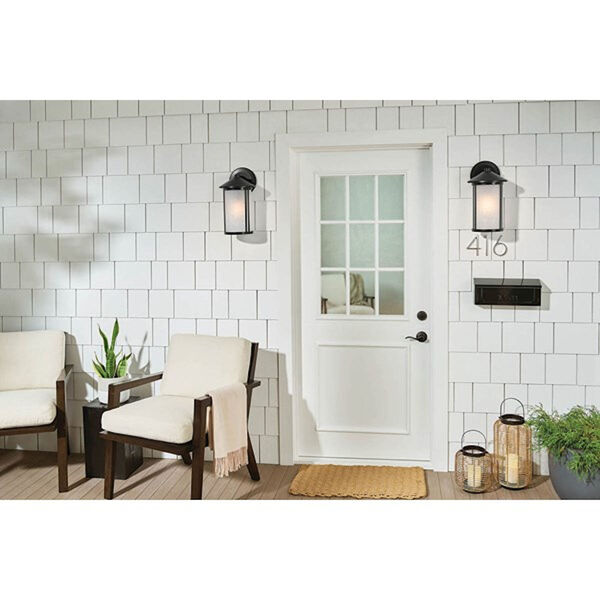 Lombard Black One-Light Outdoor Large Wall Sconce, image 2