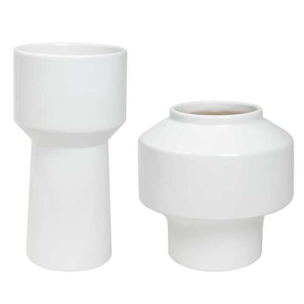 Illumina Abstract White Vase, Set of 2, image 2