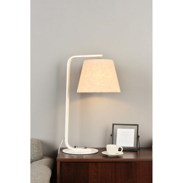 Tomlinson White One-Light Table Lamp, image 2