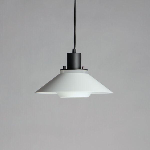 Oslo Black and White One-Light 7-Inch Pendant, image 2