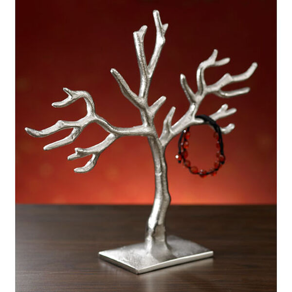 Kindwer Silver 20 Branch Casted Tree of Life Jewelry Holder , image 3