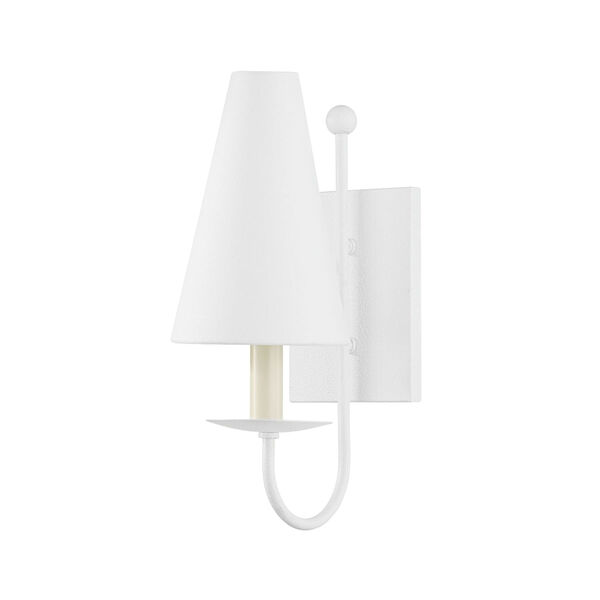 Idris Gesso White One-Light Wall Sconce, image 1