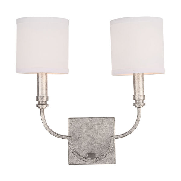 Marisell Antique Silver Two-Light Sconce, image 4