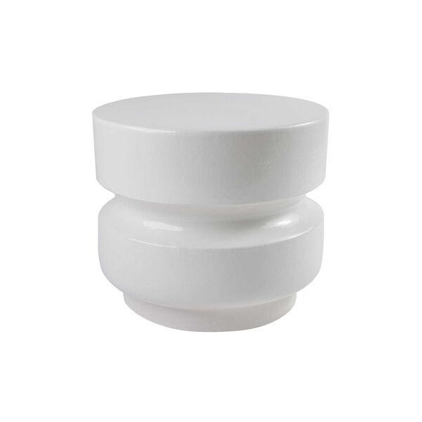 Provenance Signature Ceramic Linen Semigloss Balance Accent Table, image 1