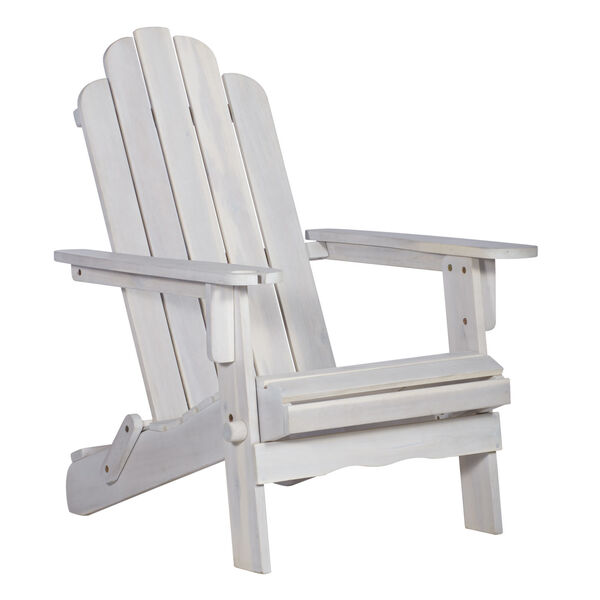 White Wash Patio Adirondack Chair, image 2