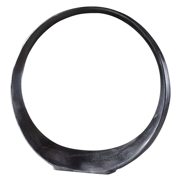 Orbits Black Nickel Large Ring Sculpture, image 1