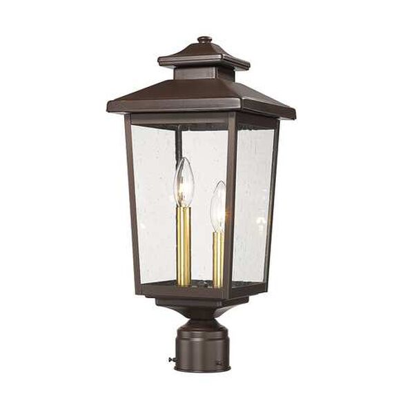 Eldrick Two-Light Outdoor Post Lantern, image 2
