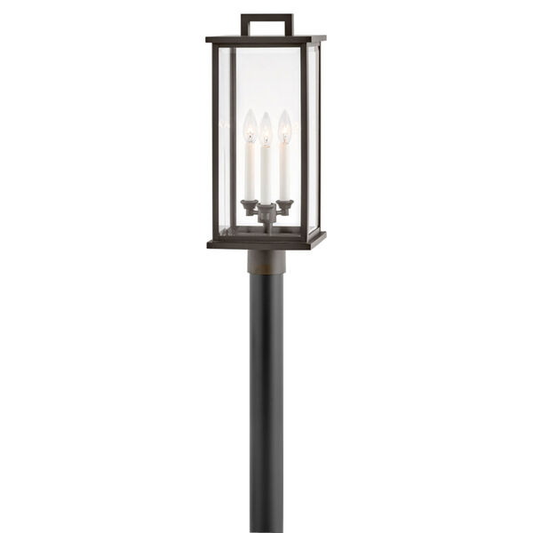 Weymouth Oil Rubbed Bronze Three-Light Outdoor Post Mount, image 1