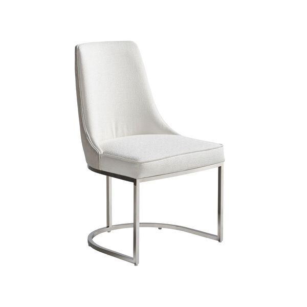 Colt White and Stainless Steel Dining Chair, image 2