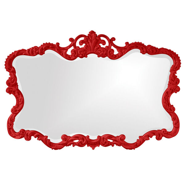 Talida Red Rectangle Mirror, image 1