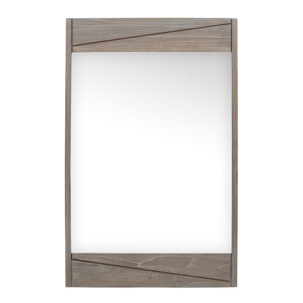 Teak 24 inch Mirror in Gray Teak, image 1