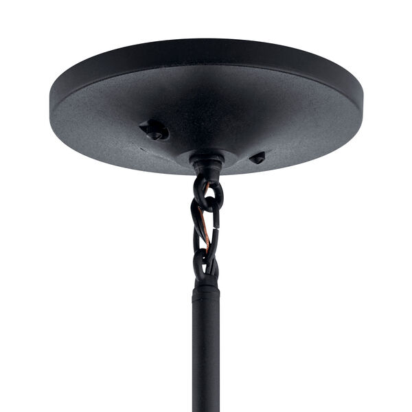 Hampshire Textured Black 12-Inch One-Light Outdoor Pendant, image 2