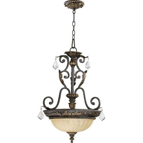 Westchester Brown 19-Inch Three-Light Pendant, image 1