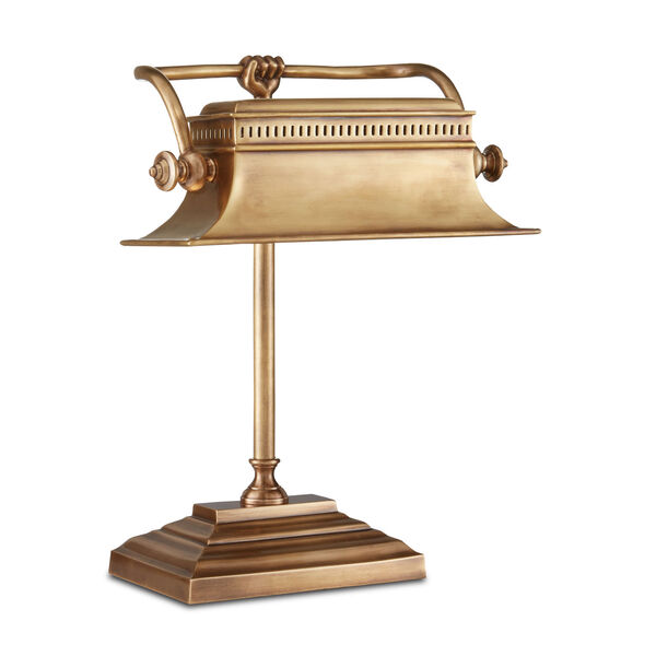 Malvasia Vintage Brass One-Light Desk Lamp, image 2