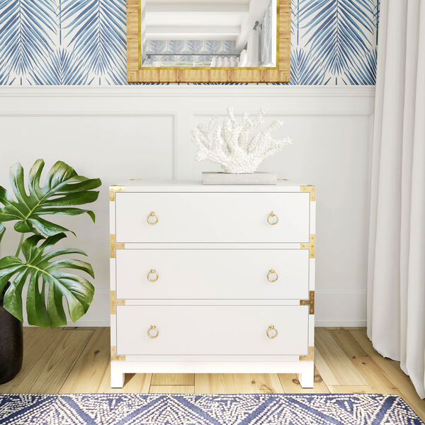 Forster Glossy White Campaign Chest, image 13
