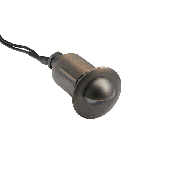 Centennial Brass One-Light Recessed In-Ground Landscape Trim Light with Cowl, image 1