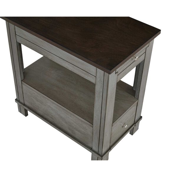 Chairsides III Walnut Gray Chairside Table, image 3