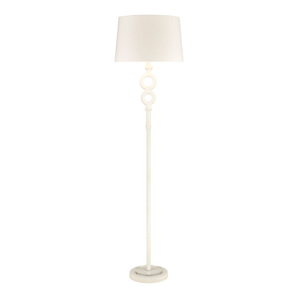 Hammered Home White One-Light Floor Lamp, image 1