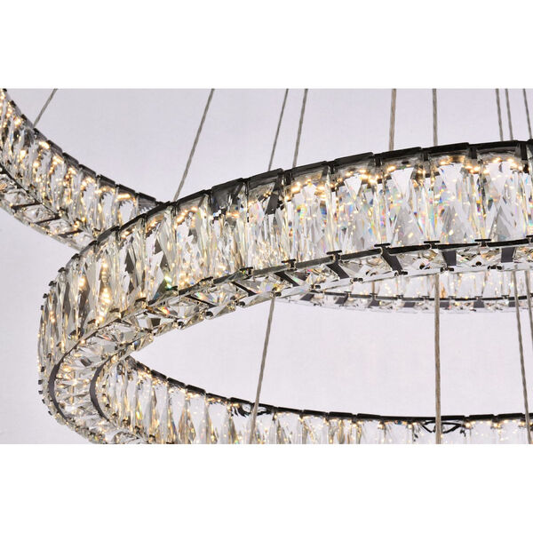 Monroe 41-Inch Integrated LED Triple Ring Chandelier, image 5