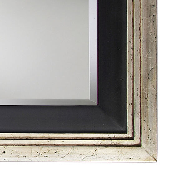 Dawson Silver and Black Leaner Rectangle Mirror, image 2