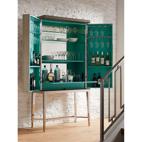 Ariana Brown Cheval Bar Cabinet, image 3