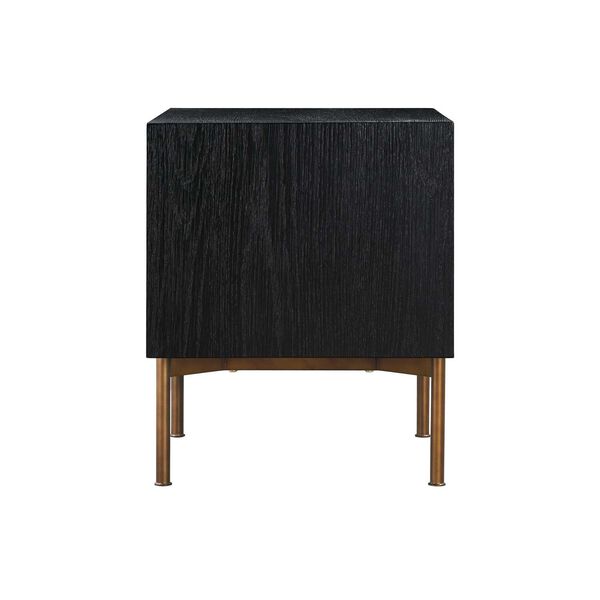 Carnaby Black Brushed Nightstand, image 5