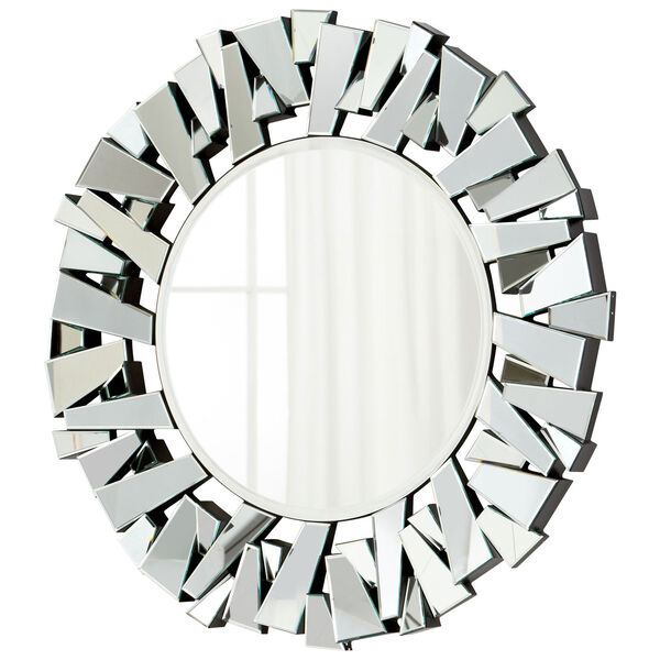 Clear Circle Cityscape Mirror, image 1