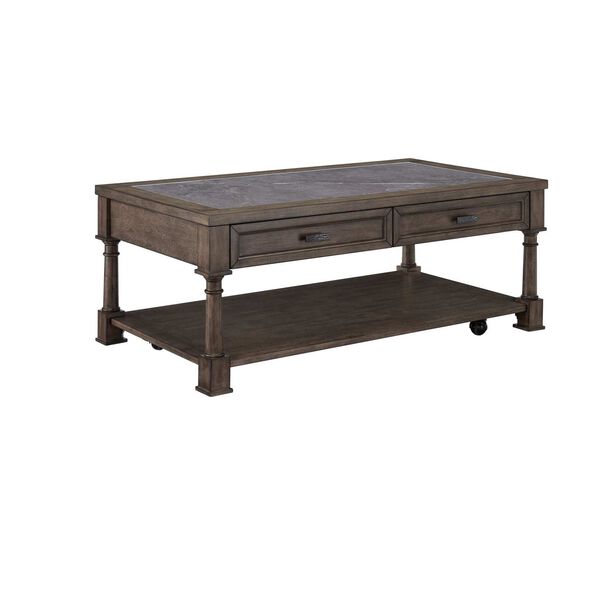 Riverdale Rd Gray Flannel Slate Rectangular Cocktail Table, image 1