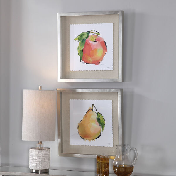 Designer Multicolor Fruit Framed Print, Set of 2, image 4