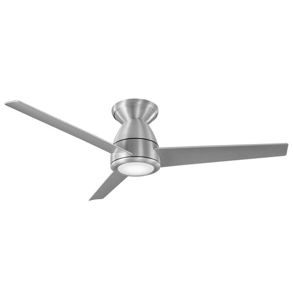 Tip Top Brushed Aluminum 44-Inch ADA LED Flush Mount Ceiling Fan, image 1