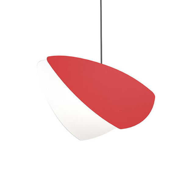 Papillons Satin Red LED Pendant, image 1