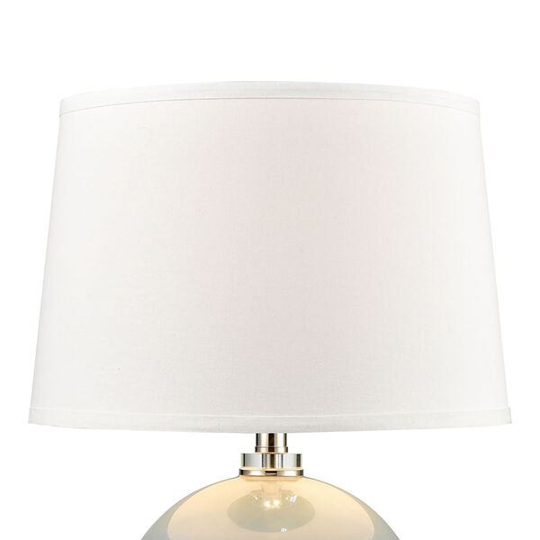 Culland Azure Blue and Polished Nickel One-Light Table Lamp, image 3