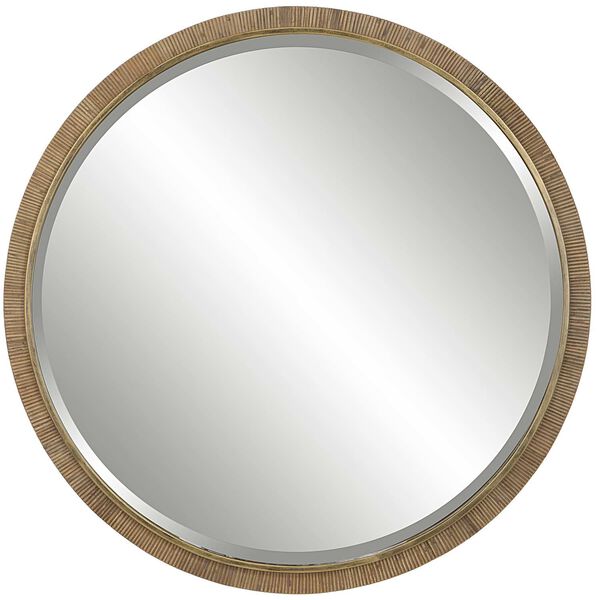 Paradise Natural 39 x 39-Inch Round Wall Mirror, image 2