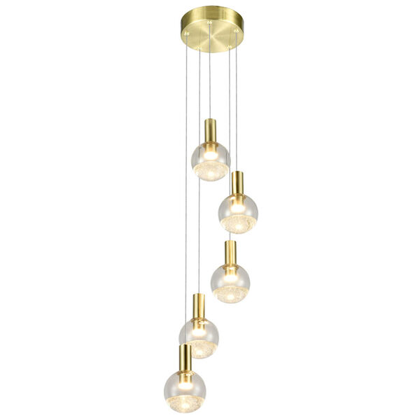 Sienna Polished Brass Integrated LED Chandelier, image 2