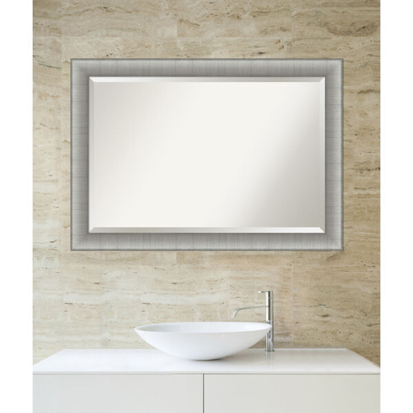 Elegant Pewter 41W X 29H-Inch Bathroom Vanity Wall Mirror, image 5