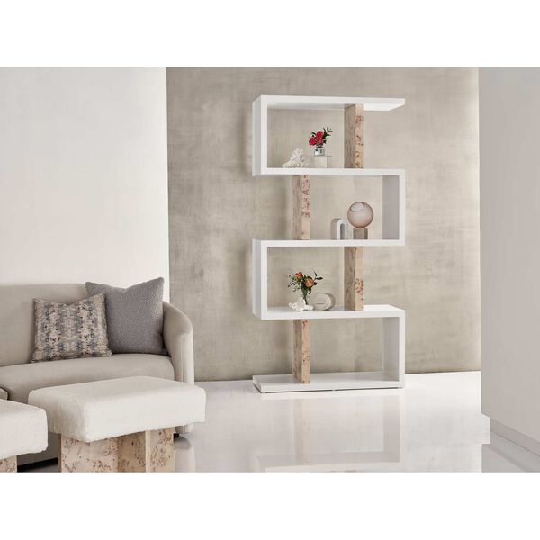 Tranquility Poise White and Gold Etagere, image 2