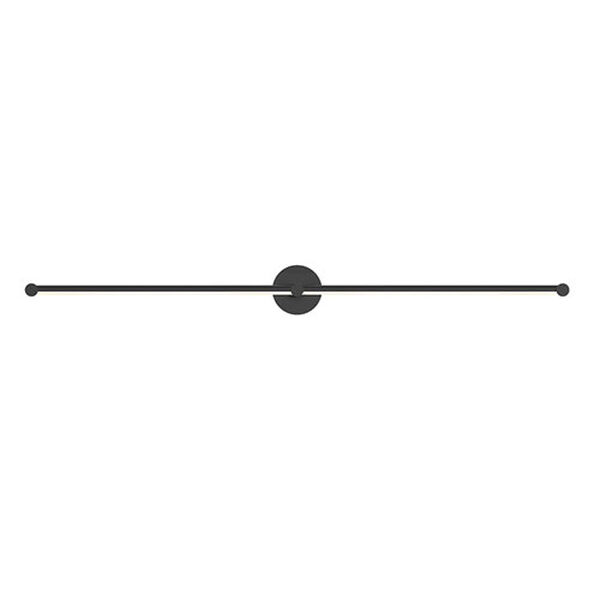 Purolinear 360 Satin Black 49-Inch Two-Light Double Linear LED Wall Bar, image 1
