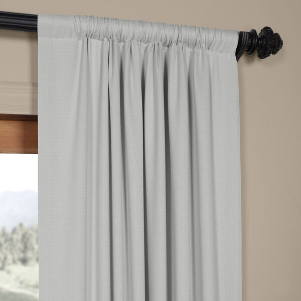 Ivory Birch 108 x 50 In. Faux Linen Blackout Curtain Single Panel, image 3