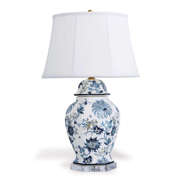Braganza Blue One-Light Hex Table Lamp, image 6
