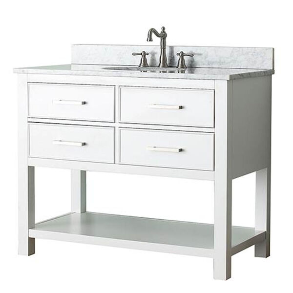Brooks White 42-Inch Vanity Only, image 1