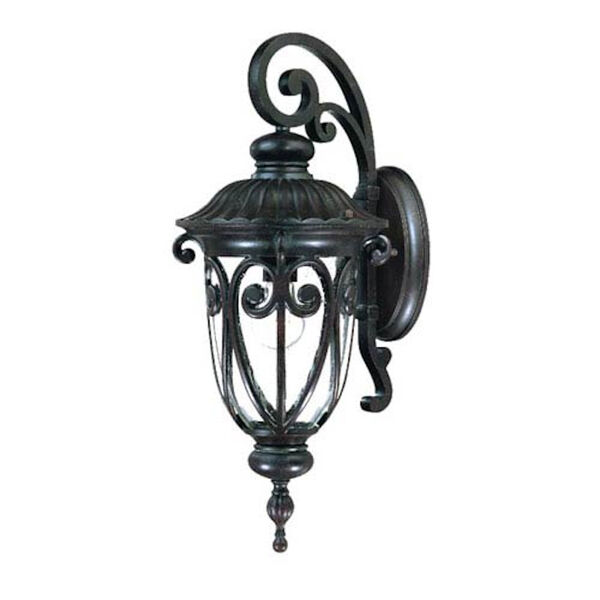 Naples Marbleized Mahogany One-Light 22.75-Inch Outdoor Wall Mount, image 1