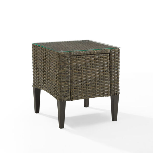 Rockport Light Brown Outdoor Wicker Side Table, image 2