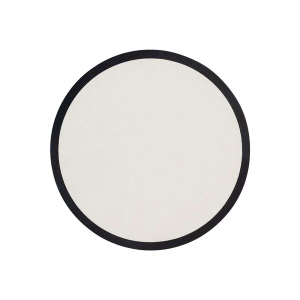 Silhouette Eggshell and Dark Onyx Accent Table, image 2