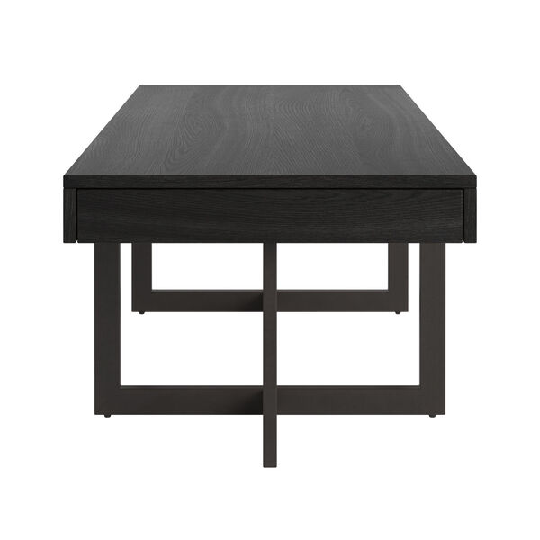 Hunter Black Coffee Table with Two Drawer, image 4