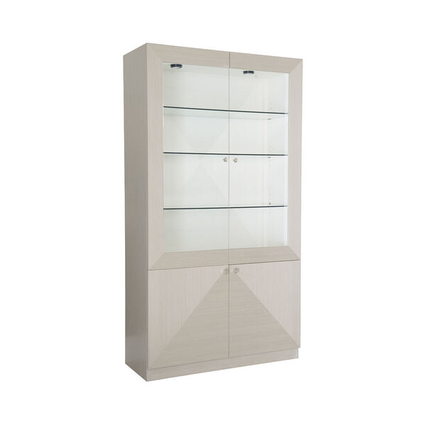 Axiom Linear Gray and Linear White 48-Inch Display Cabinet, image 2