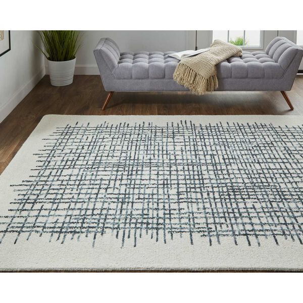 Maddox Ivory Gray Black Rectangular 3 Ft. 6 In. x 5 Ft. 6 In. Area Rug, image 4