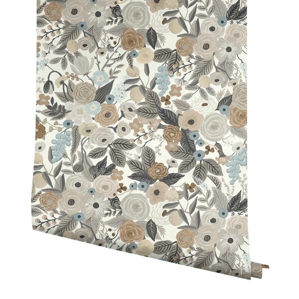 Garden Party Off White and Brown Peel and Stick Wallpaper, image 5