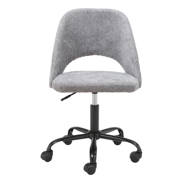 Treibh Light Gray and Black Office Chair, image 4