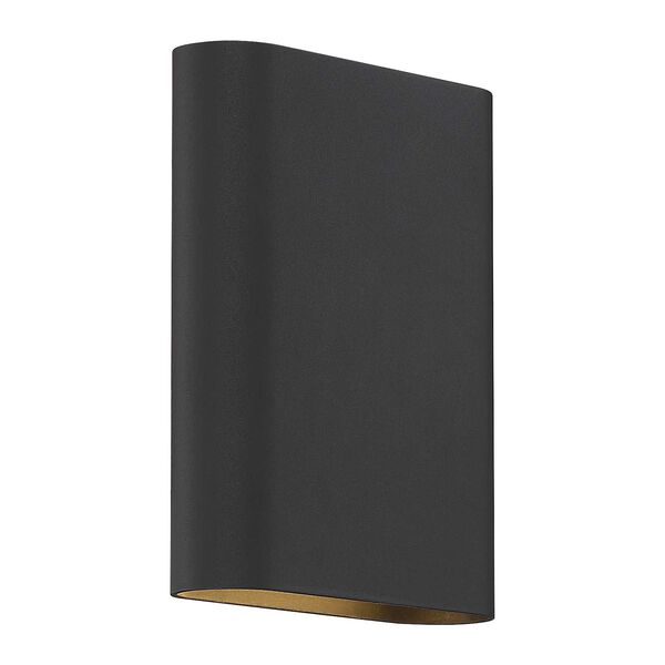 Lux Black Frosted Two-Light LED Wall Sconce, image 1